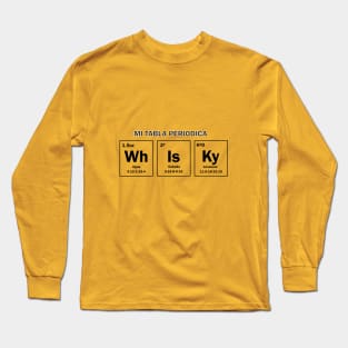 Tabla Periódica de Whisky (Espalda) Long Sleeve T-Shirt